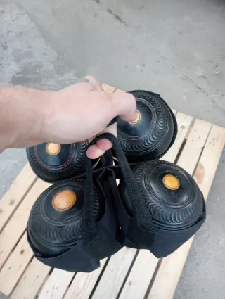 Bolas Petanca (Boccia) Set 4 Negro