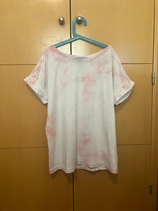 Camiseta AllSaints rosa tie-dye