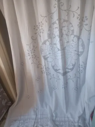 Tenda lino misto sfilato siciliano