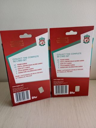 2 Team Set Topps Liverpool 