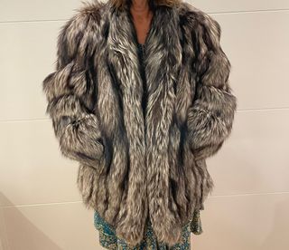 Chaquetón de piel de zorro blue 