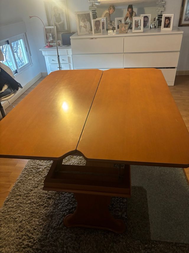 Mesa centro elevable y extensible