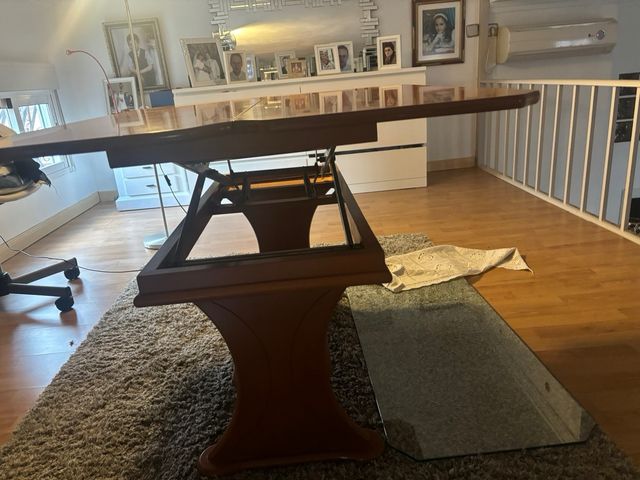 Mesa centro elevable y extensible