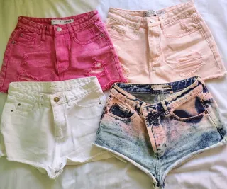 Shorts vaqueros rotos mujer