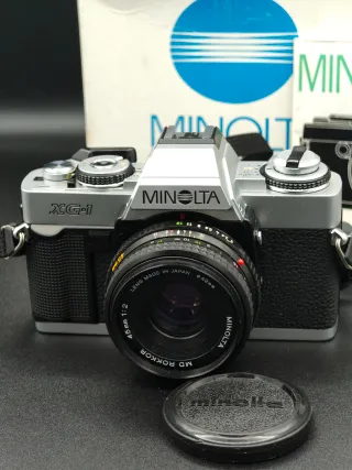 NUOVO set di fotocamere Minolta XG-1 con obiettivo da 45 mm