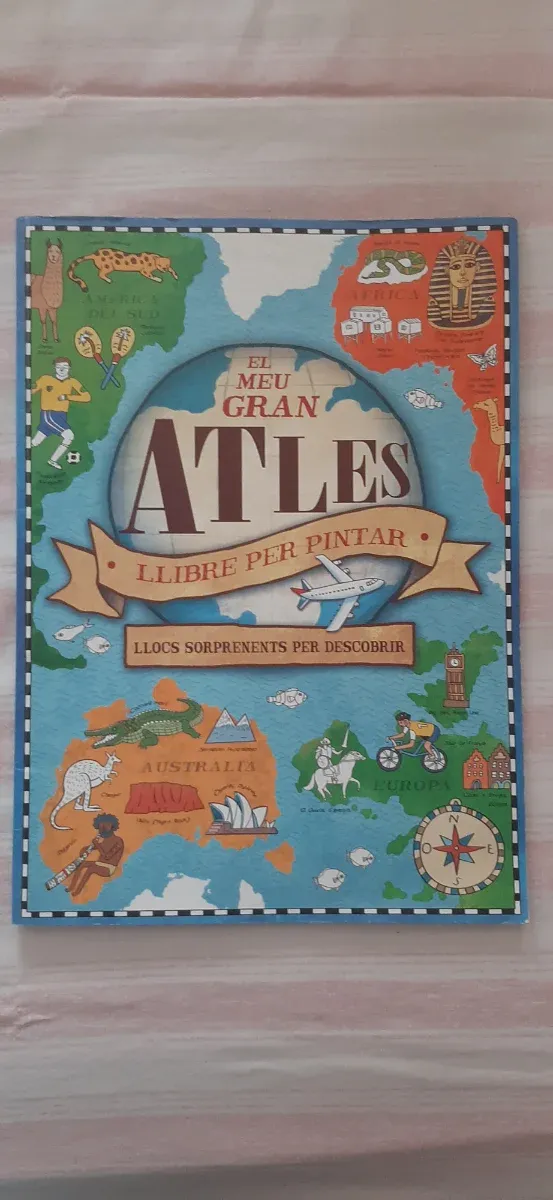 El meu gran atles. Llibre per pintar 