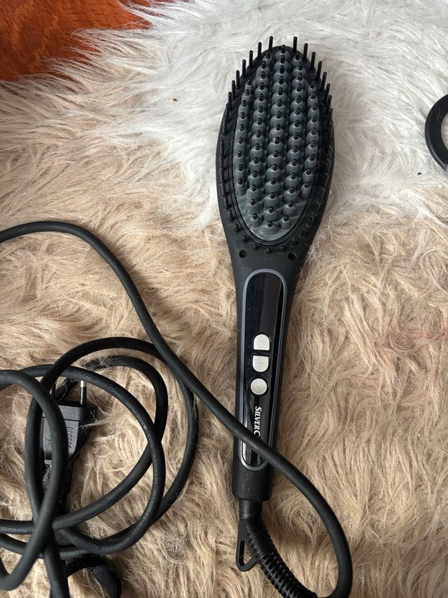 Cepillo Alisador SilverCrest Negro/Gris