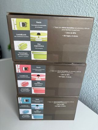 Pack 3 Tuppers Malta 900ML