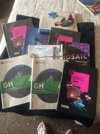 varios todos los libros de 4 de la eso
