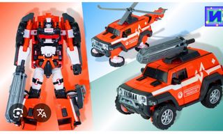 Robot Transformers Tobot Ambulan 
