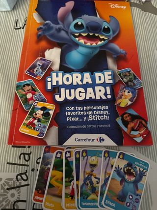 Cartas Álbum ¡Hora de Jugar! Disney Pixar Stitch