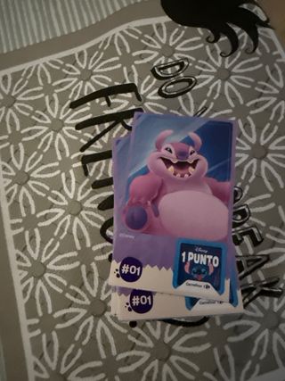 Cartas Álbum ¡Hora de Jugar! Disney Pixar Stitch