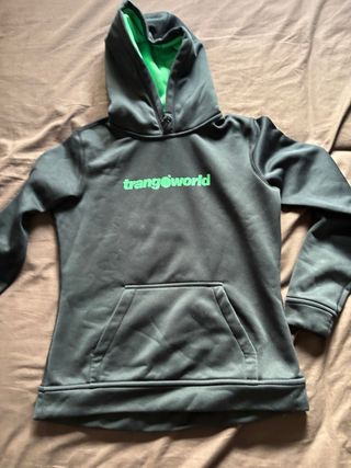 Sudadera Trangoworld Negra y Verde