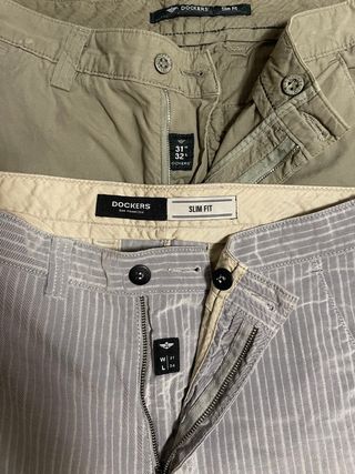 Lote 2 Pantalones Dockers Chinos