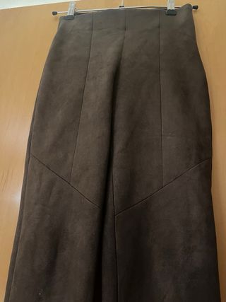 Pantalones efecto ante Zara tiro alto