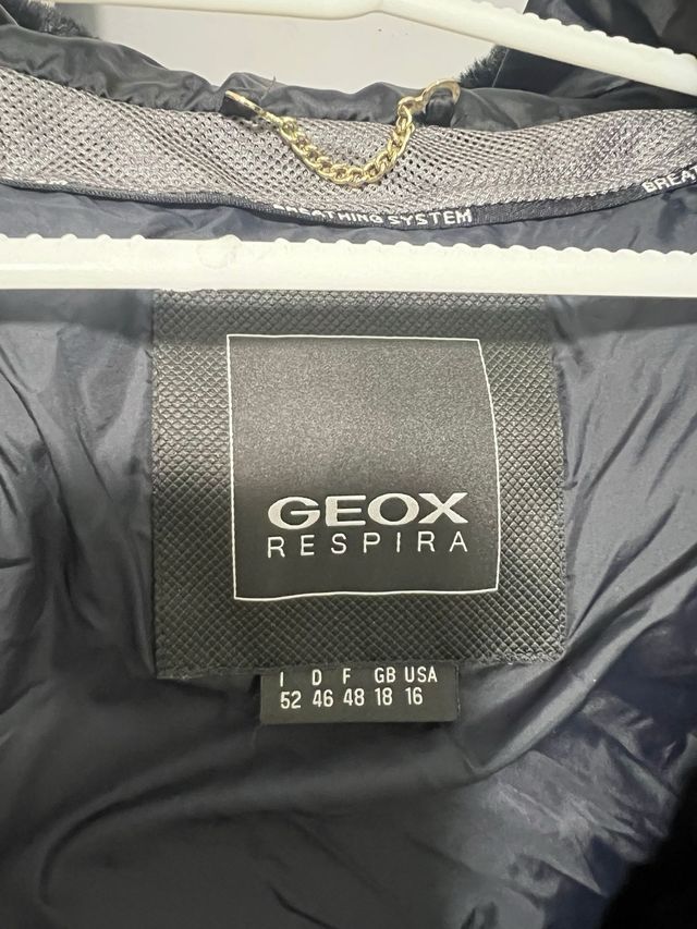 Abrigo Geox Negro Mujer