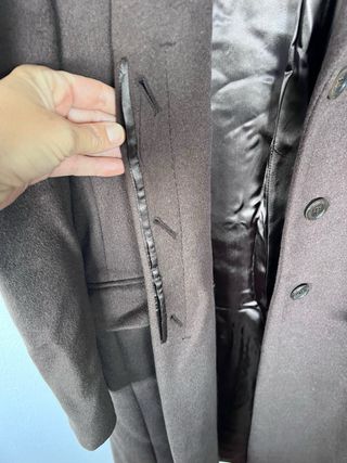 Abrigo largo lana y angora Hugo Boss T.36