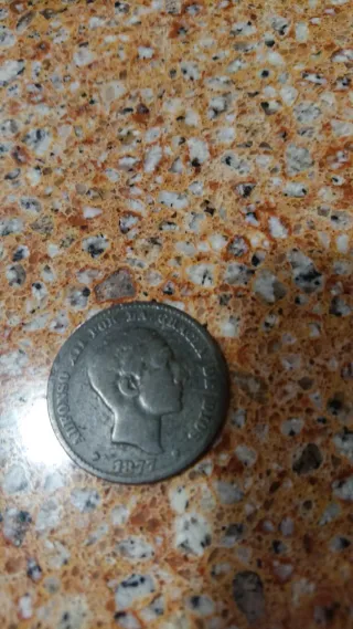 Moneda Alfonso XII 1877