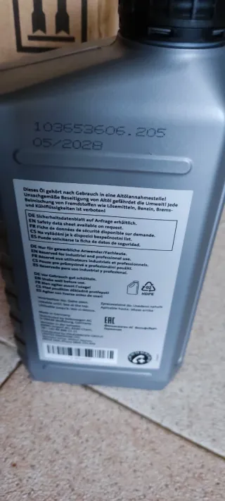 Aceite cambio DSG Volkswagen