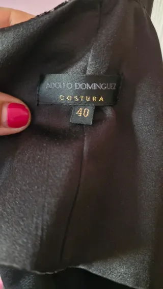 Vestido Adolfo Domínguez Negro y Blanco