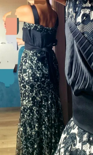 Vestido Adolfo Domínguez Negro y Blanco