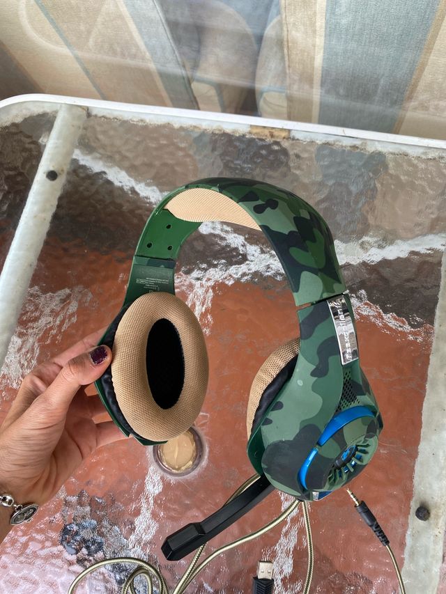 Cascos Gamer Camuflaje