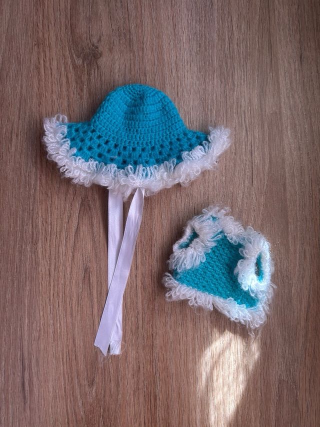 Conjunto lana Nancy sombrero y chaleco