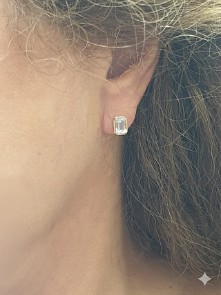 Pendientes Tynel Oro 18k Aguamarina