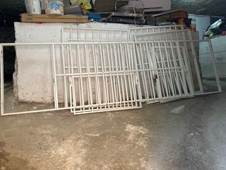 Rejas de aluminio blancas