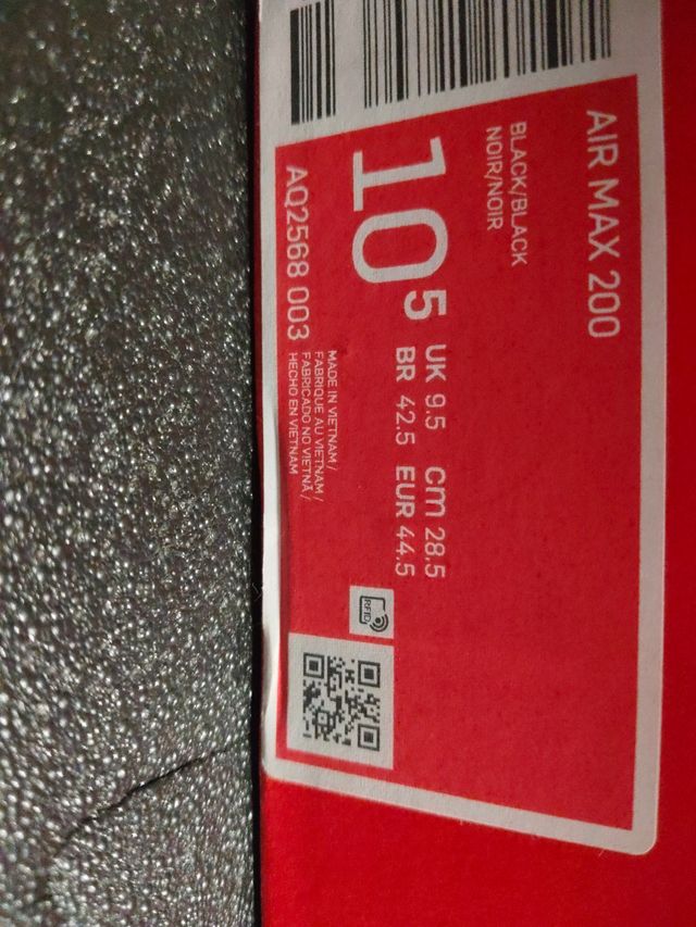 Zapatillas Nike Air Max 200 Negras