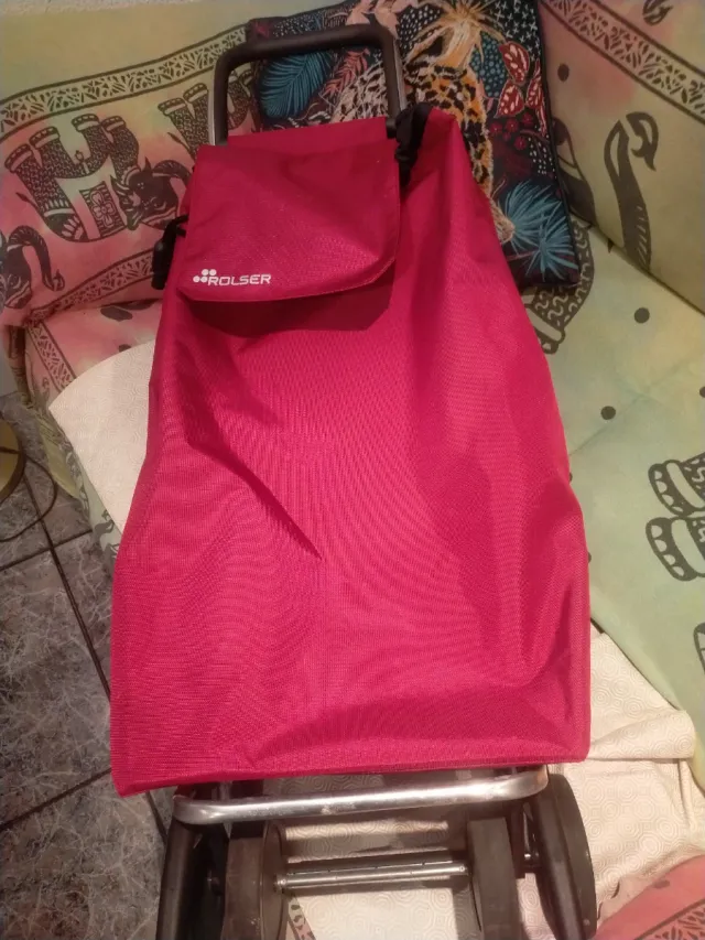 Carro de la compra Rolser rosa chicle 