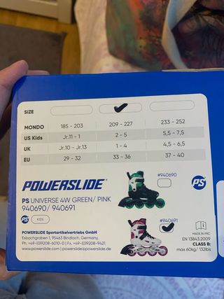 Patines Powerslide Niña Talla 33-36