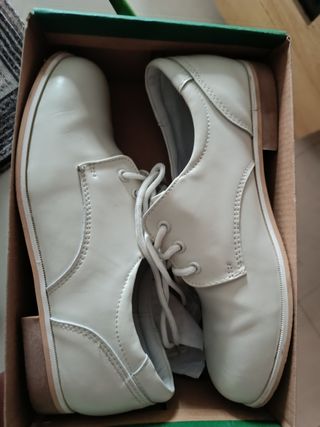 Zapatos vestir niño Bubble Bobble beige