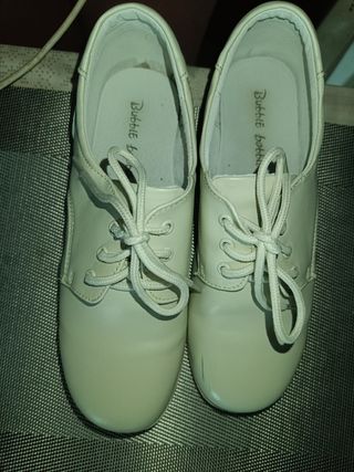 Zapatos vestir niño Bubble Bobble beige