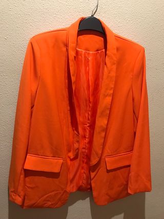 Chaqueta americana naranja mujer