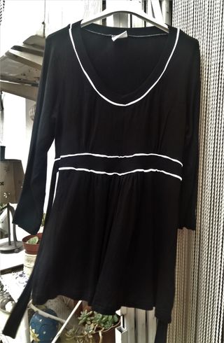 Suéter Madonna Negro T L Elastan