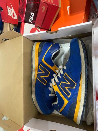 Zapatillas New Balance Azul y Amarillo