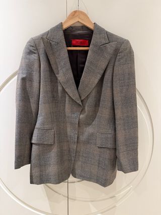 Blazer Carolina Herrera Gris Cuadros