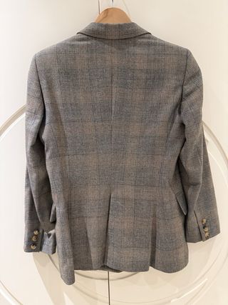 Blazer Carolina Herrera Gris Cuadros