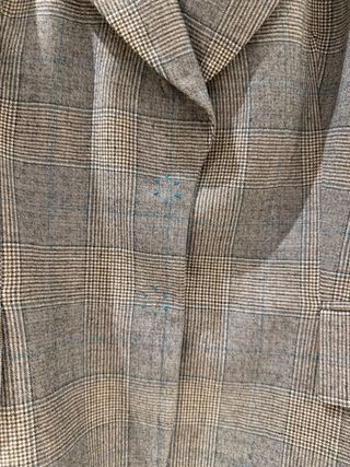 Blazer Carolina Herrera Gris Cuadros
