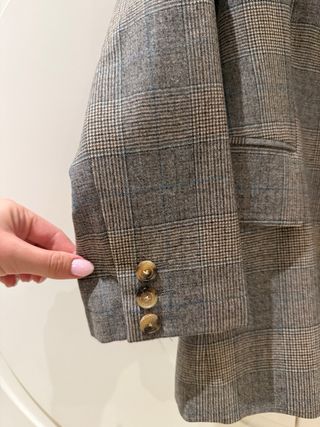 Blazer Carolina Herrera Gris Cuadros