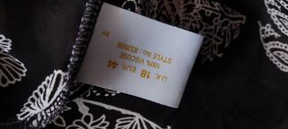 Blusa marrone fantasia con maniche 3/4