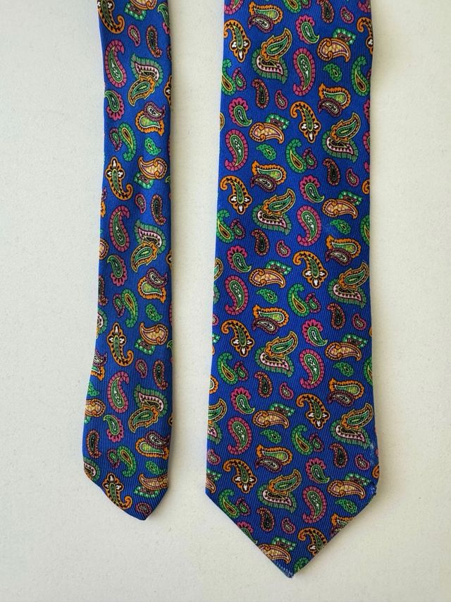 Corbata ETRO Milano – Seda estampado Paisley Multi