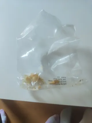 Bolsa de patatas con fecha de caducidad