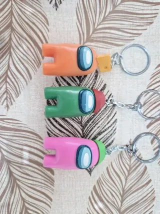 Portachiavi Among Us (3 pezzi)