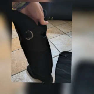 Stivali Alti Camoscio Nero Tg 37