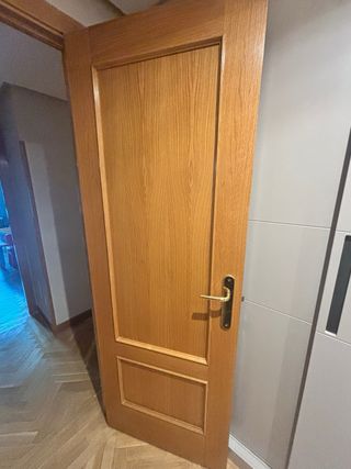 Puertas de madera con cristal