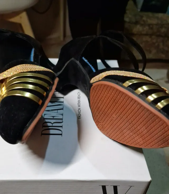 Scarpe Décolleté Nere e Oro