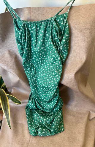 Vestido verde floral