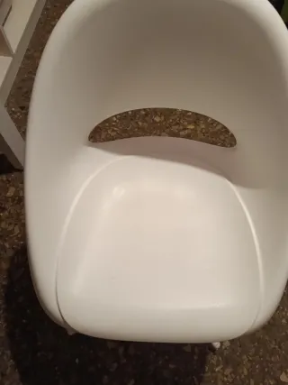 Silla de escritorio blanca moderna